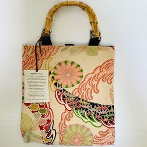 …Collectible MIKAN HANDBAG MADE FROM A VINTAGE KIMONO